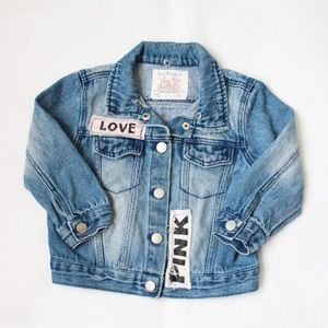 Zara Baby Girls Pink Panther Denim Jacket